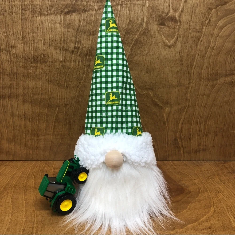 John Deere Gnome Green Yellow White Tractor Farmer Gift Sunglasses - Picture 4 of 8